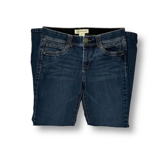 Democracy 10 Blue Ab Technology Jeans Mid Rise Straight Stretch Denim Comfort - Picture 5 of 9